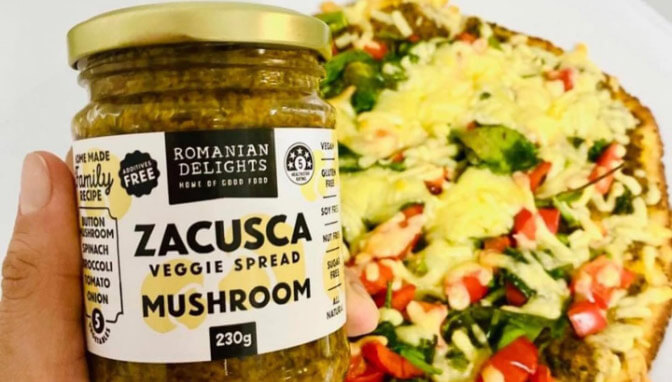 Zacusa veggie spread, mushroom.